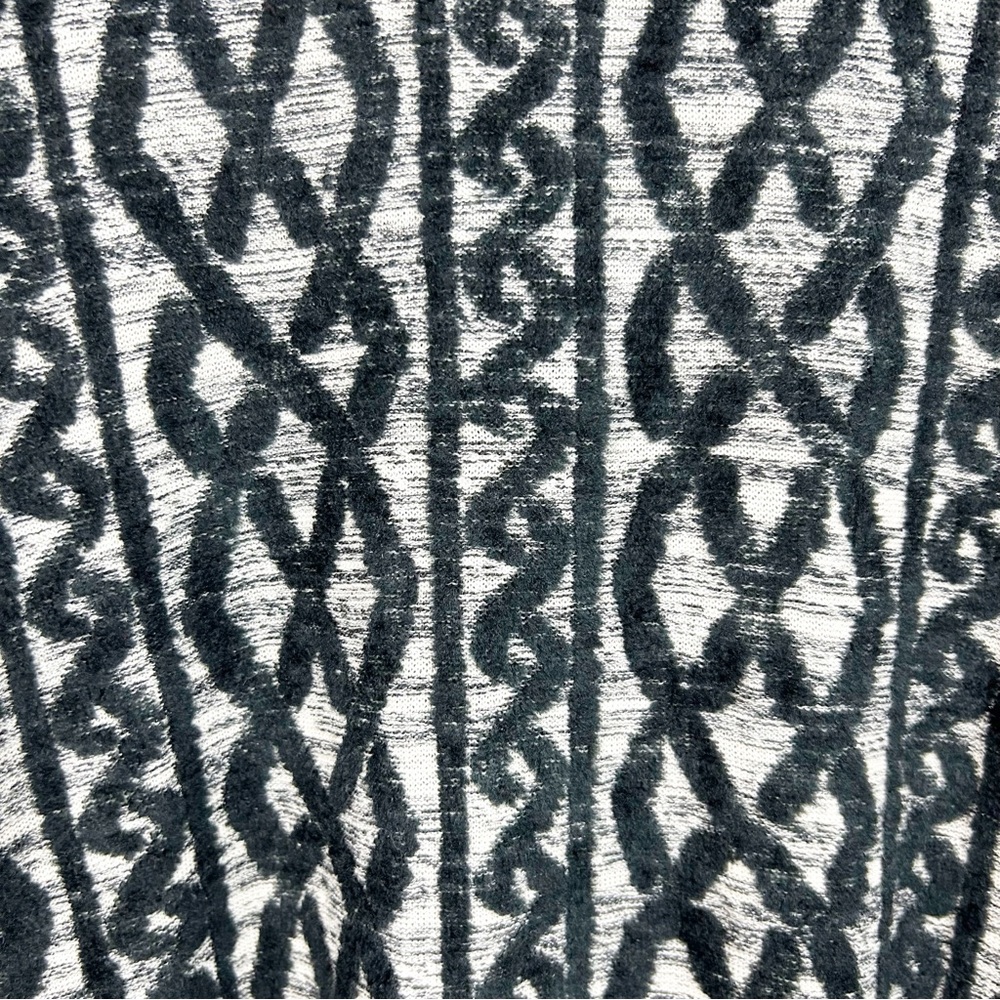 Moth Anthropologie Sweater Dress Black Gray Knit Pattern 3/4 Sleeve - Picture 6 of 12